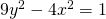 9{y}^{2}-4{x}^{2}=1