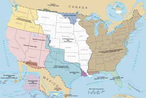 American expansion map. Long description available