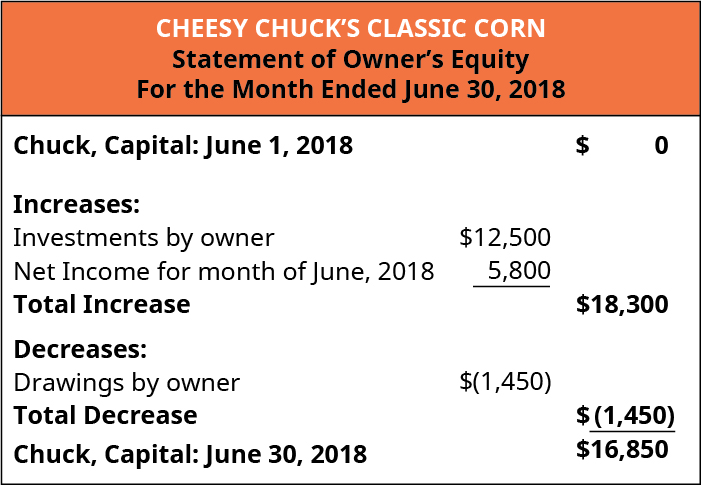 Owner's Equity Examples &