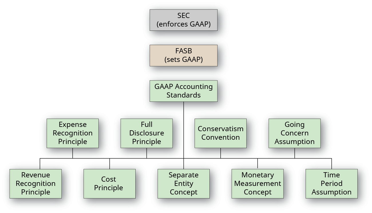 Describe Principles, Assumptions, and Concepts of Accounting and 