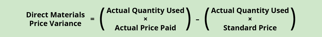 Compute And Evaluate Materials Variances Principles Of