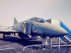 An old fighter jet at the MAPS Air Museum.