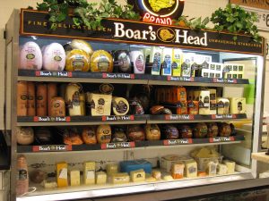 Boar's Head display.