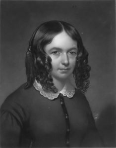 Portrait of Elizabeth Barrett Browning.
