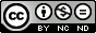 CC BY NC ND license logo