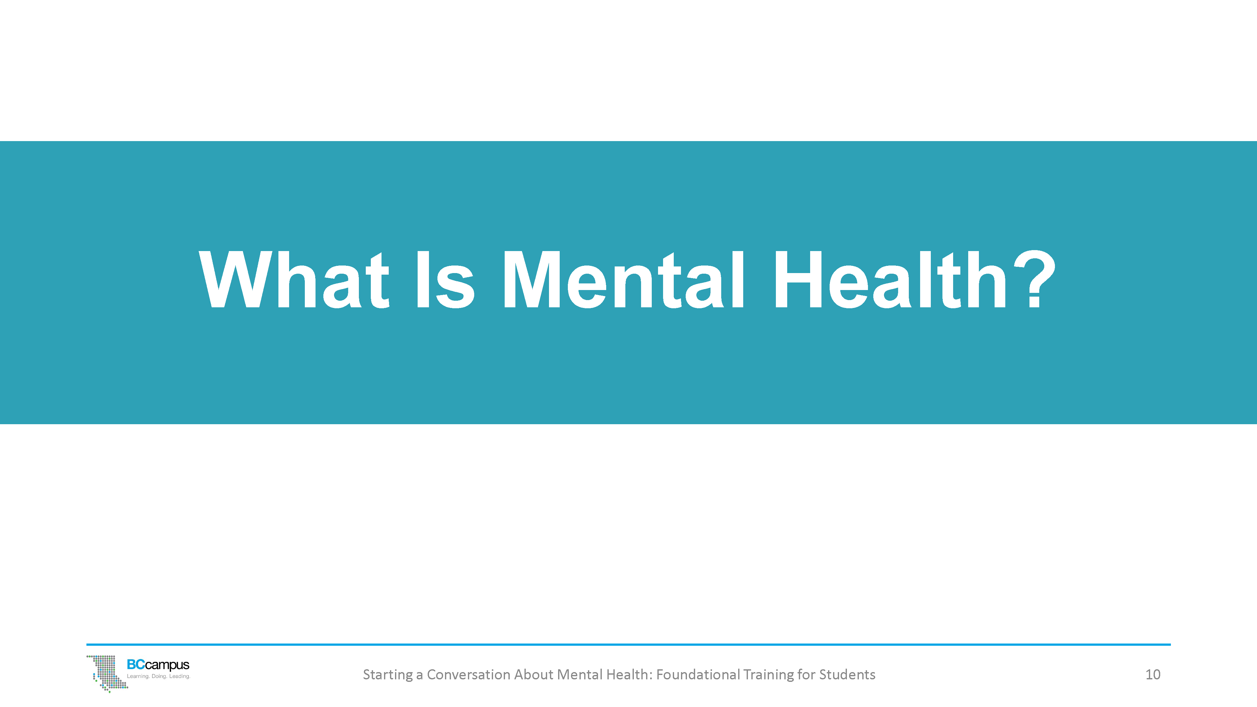 What Is Meant By Mental Health And Wellness