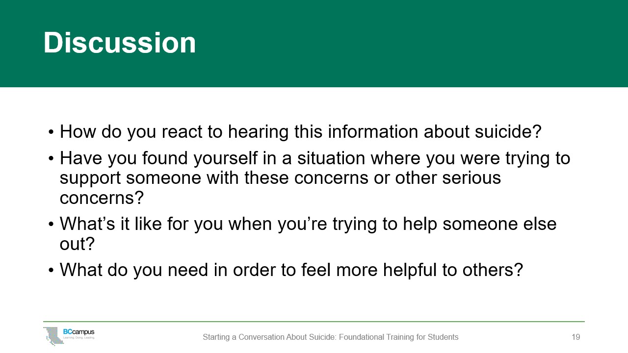 Why We Need to Talk About Suicide – Starting a Conversation About ...