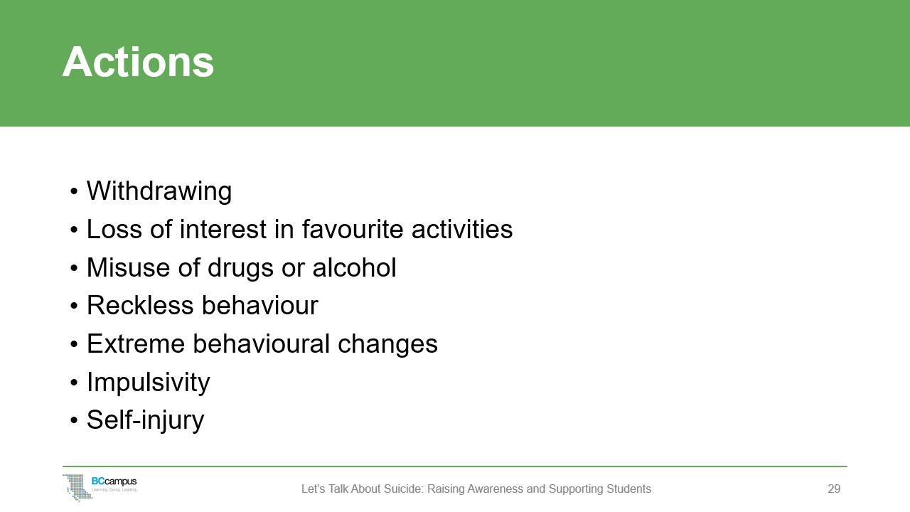 slide: actions