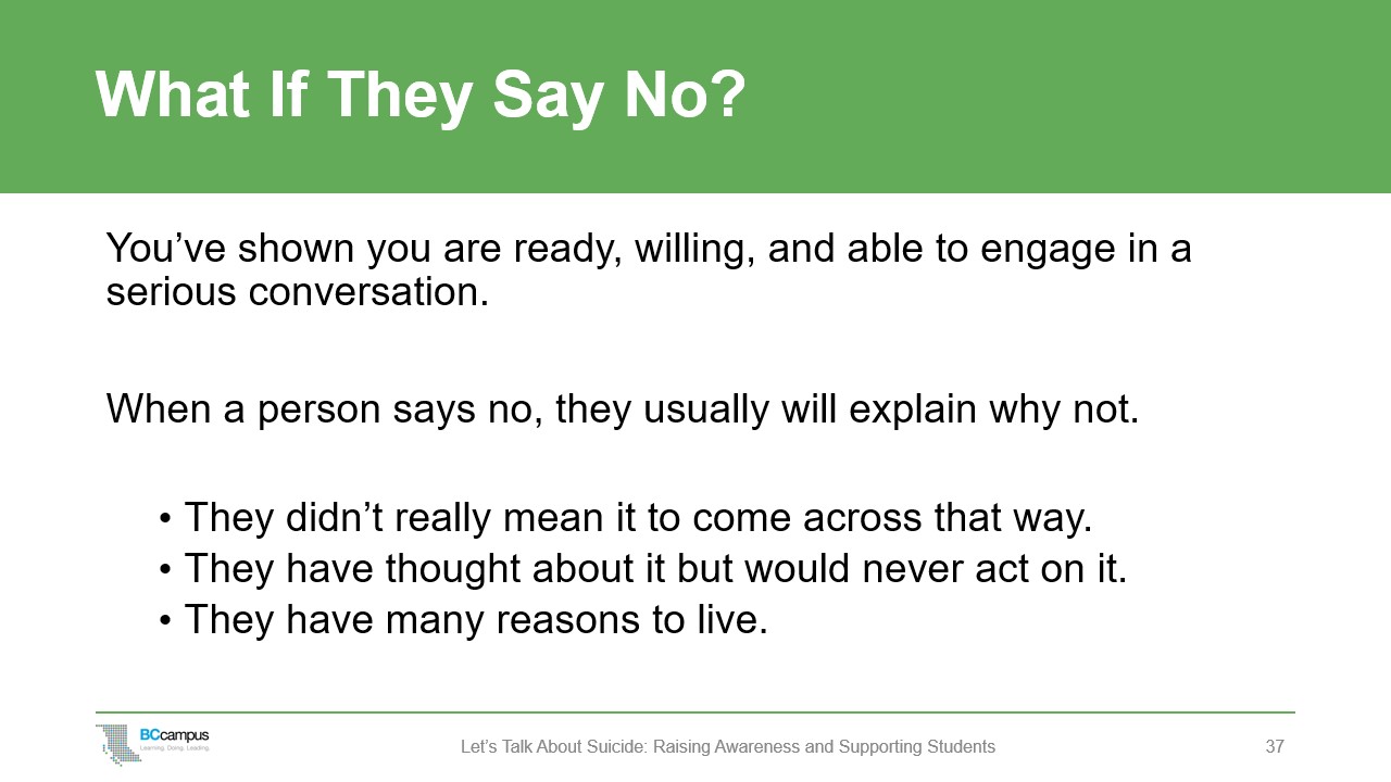 slide: what if they say no
