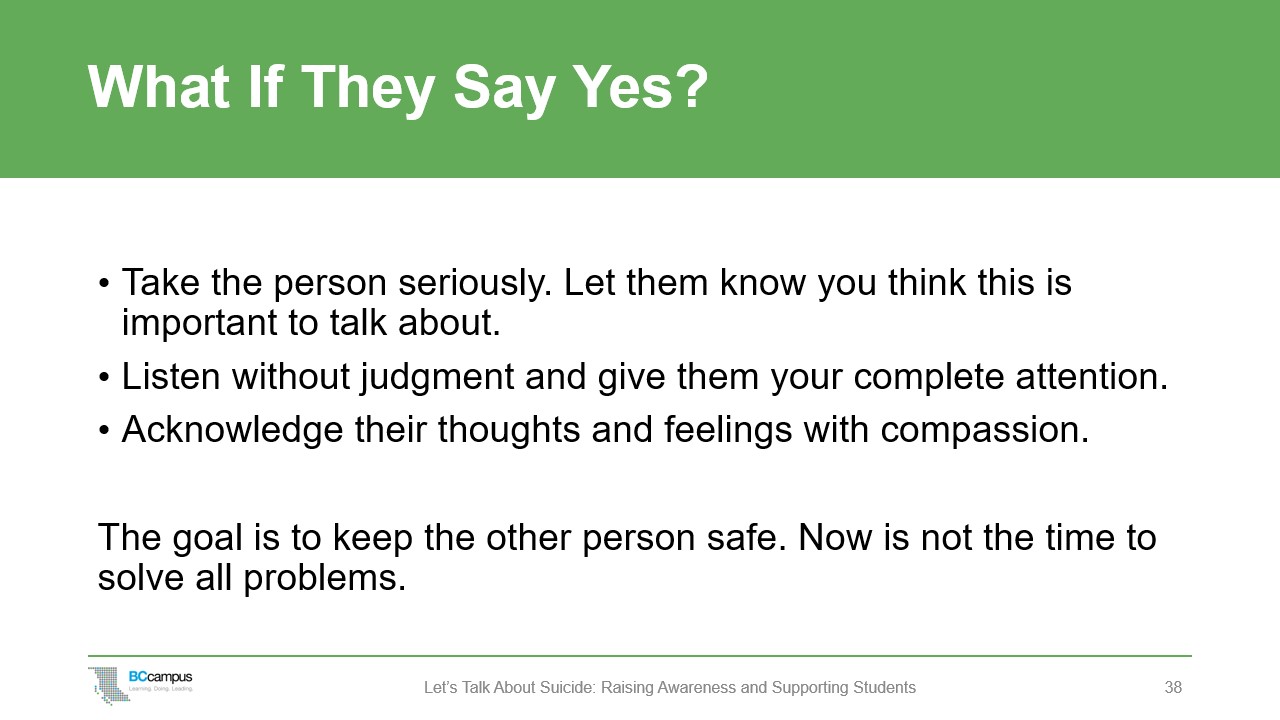 slide: what if they say yes