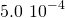 \[5.0\,×\,{10}^{-4}\]