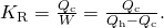 Rendered by QuickLaTeX.com {K}_{\text{R}}=\frac{{Q}_{\text{c}}}{W}=\frac{{Q}_{\text{c}}}{{Q}_{\text{h}}-{Q}_{\text{c}}}.
