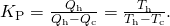 Rendered by QuickLaTeX.com {K}_{\text{P}}=\frac{{Q}_{\text{h}}}{{Q}_{\text{h}}-{Q}_{\text{c}}}=\frac{{T}_{\text{h}}}{{T}_{\text{h}}-{T}_{\text{c}}}.