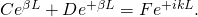 Rendered by QuickLaTeX.com C{e}^{\text{−}\beta L}+D{e}^{+\beta L}=F{e}^{+ikL}.