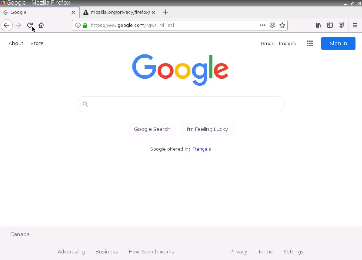 Verify your configuration by testing google.com