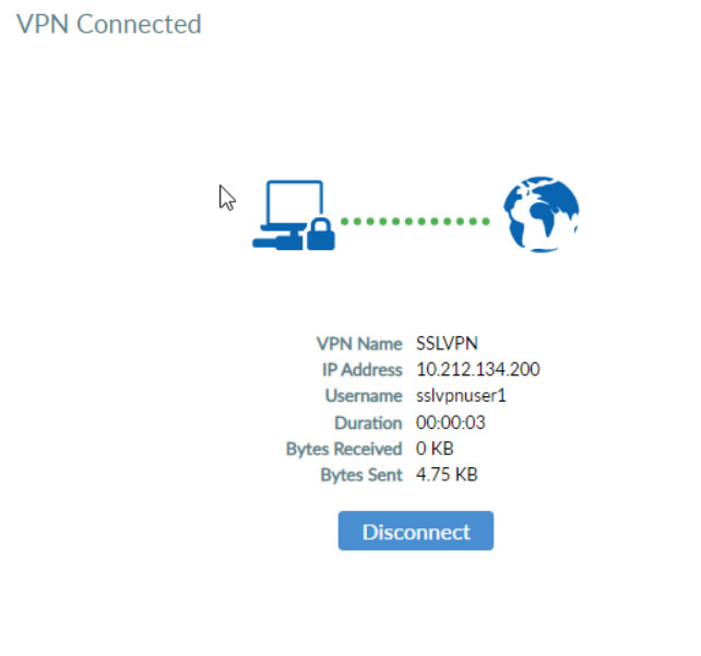 Verify SSL VPN Connection