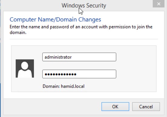 Step3- Enter username and password of AD administrator