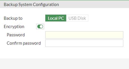 Backup System Configuration