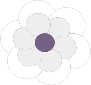 a blank power flower