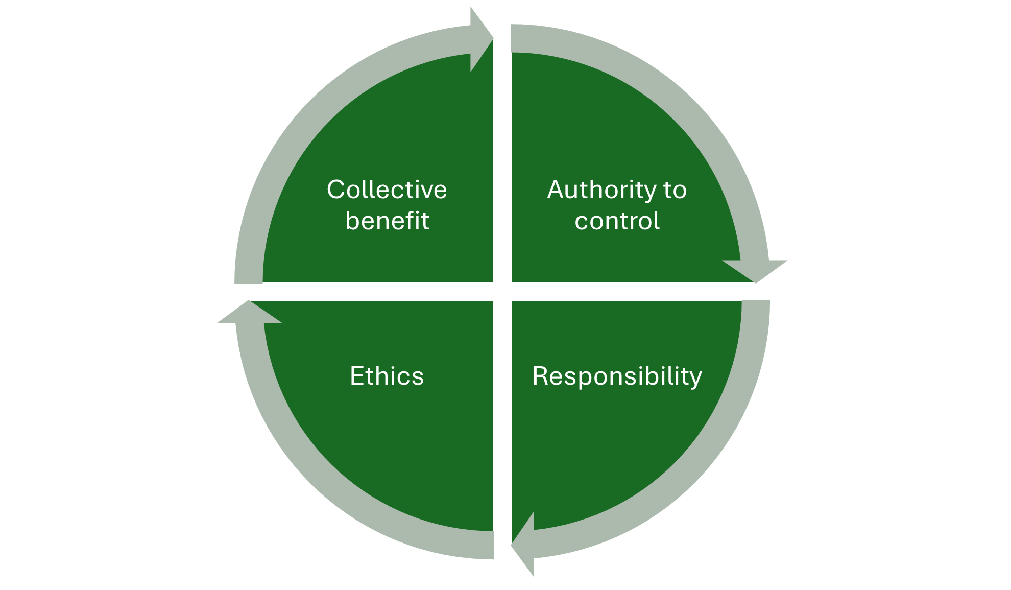 Diagram of CARE principles.