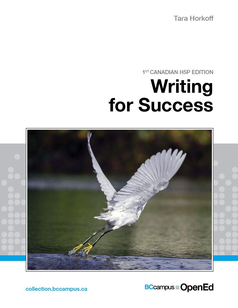 Cover image for Writing for Success - 1st Canadian H5P Edition